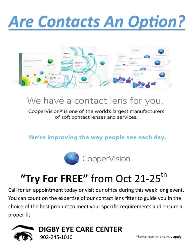 Try for free CooperVision